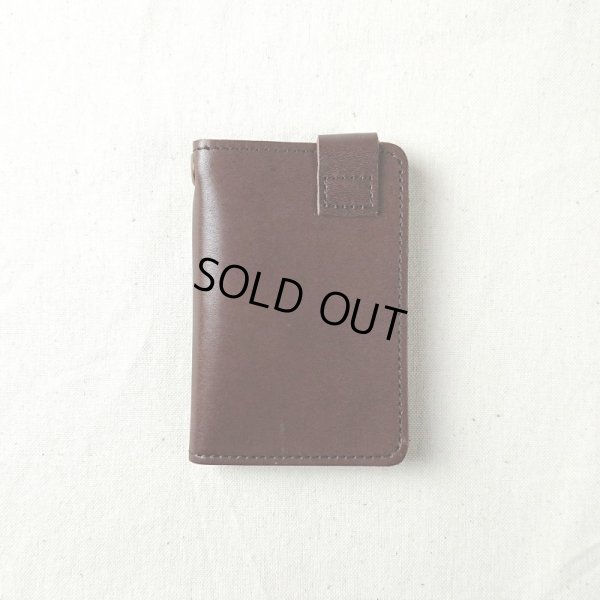 画像2: TIDEWAY UNWASHED / タイドウェイ アンウォッシュド  pass case choco (2)