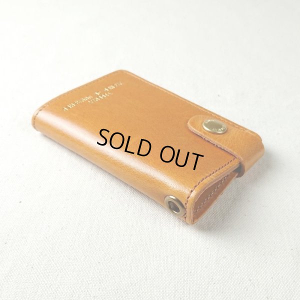 画像4: TIDEWAY UNWASHED / タイドウェイ アンウォッシュド  pass case tan (4)