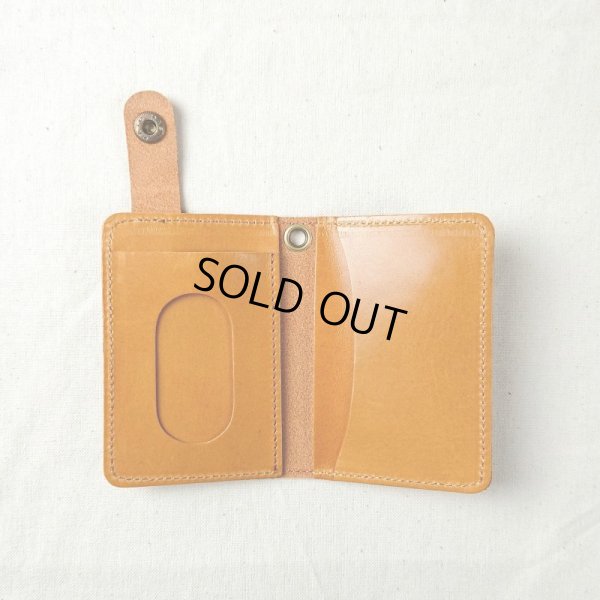 画像3: TIDEWAY UNWASHED / タイドウェイ アンウォッシュド  pass case tan (3)