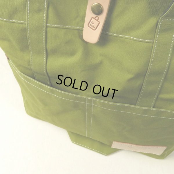 画像4: le onde / ル オンド パラフィン加工8号キャンバス 2wayトート khaki (4)