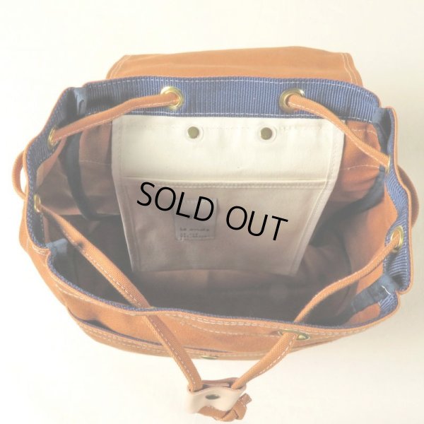 画像8: le onde / ル オンド 8号キャンバス リュック camel (8)