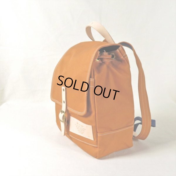 画像2: le onde / ル オンド 8号キャンバス リュック camel (2)