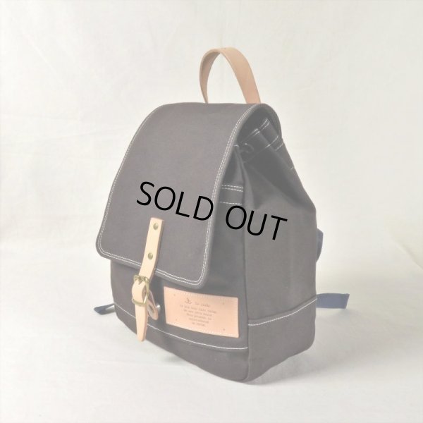 画像2: le onde / ル オンド 8号キャンバス リュック darkbrown (2)