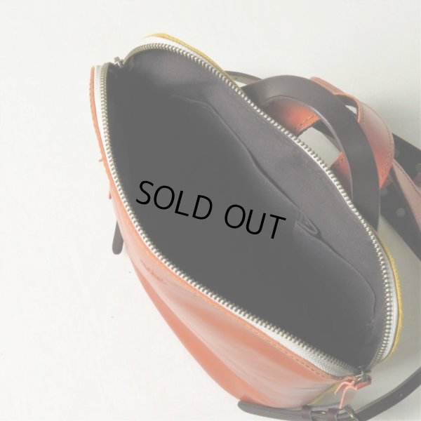 画像5: alto / アルト 6号帆布×キップレザーコンビ リュック orange (5)