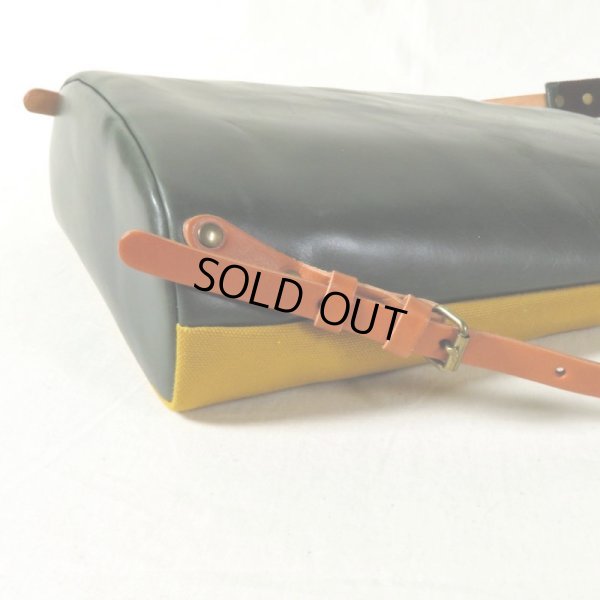 画像9: alto / アルト 6号帆布×キップレザーコンビ リュック green (9)