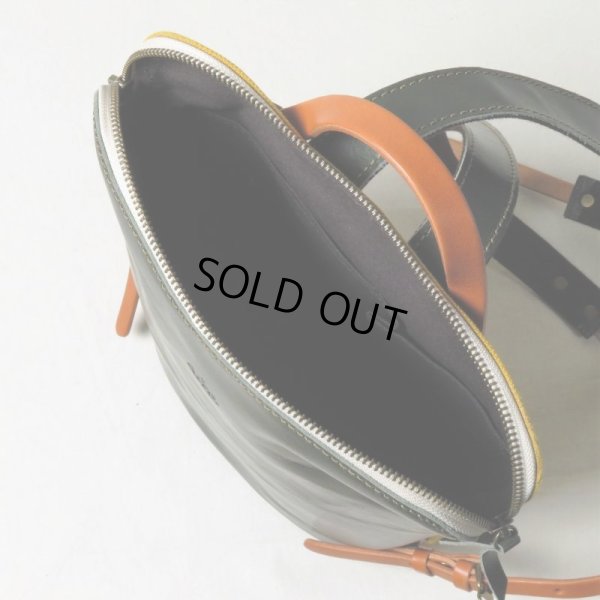 画像5: alto / アルト 6号帆布×キップレザーコンビ リュック green (5)