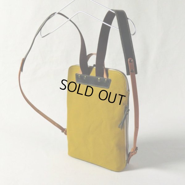 画像3: alto / アルト 6号帆布×キップレザーコンビ リュック green (3)