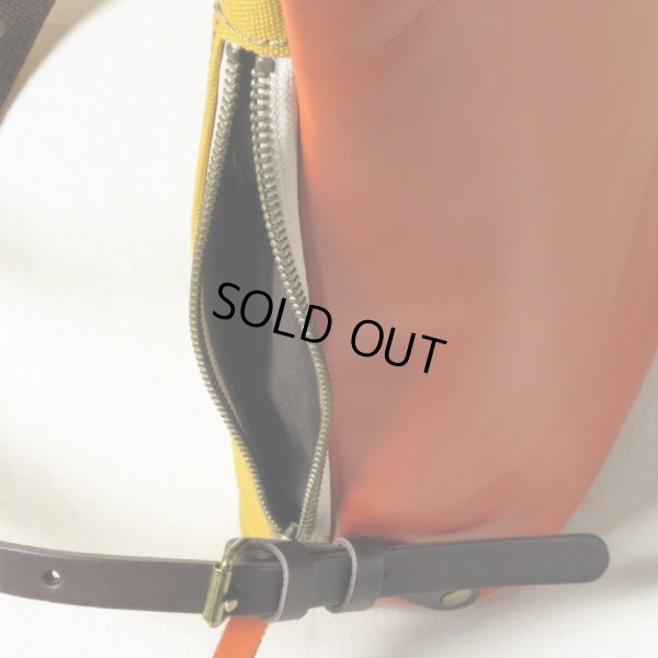 画像8: alto / アルト 6号帆布×キップレザーコンビ リュック orange (8)