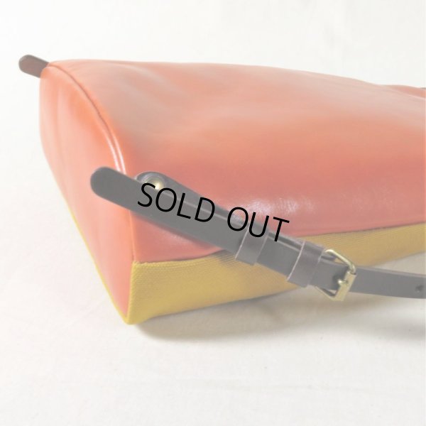 画像9: alto / アルト 6号帆布×キップレザーコンビ リュック orange (9)