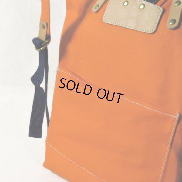 画像4: le onde / ル オンド 8号キャンバス 2WAY リュック orange (4)