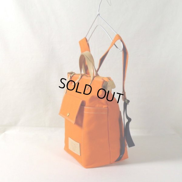 画像2: le onde / ル オンド 8号キャンバス 2WAY リュック orange (2)