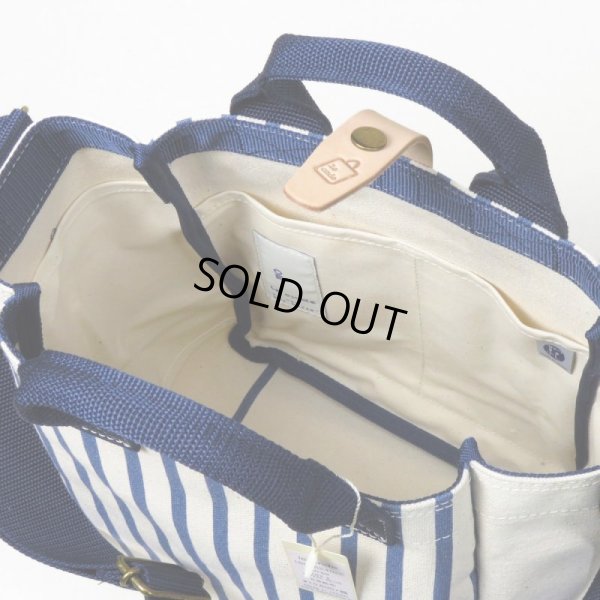 画像7: le onde / ル オンド 6号帆布×ストライププリント 2wayショルダーS (7)