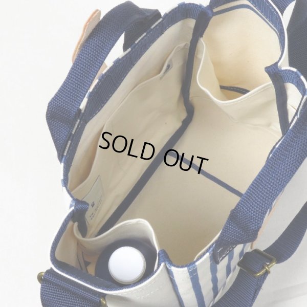 画像9: le onde / ル オンド 6号帆布×ストライププリント 2wayショルダーS (9)