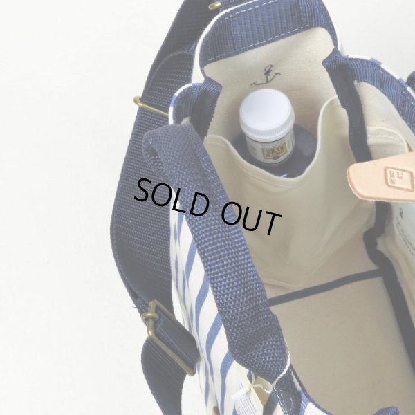 画像8: le onde / ル オンド 6号帆布×ストライププリント 2wayショルダーS (8)