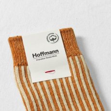 画像3: Hoffmann / ホフマン オーガニックコットン ストライプ柄ローゲージソックス 3colors (3)