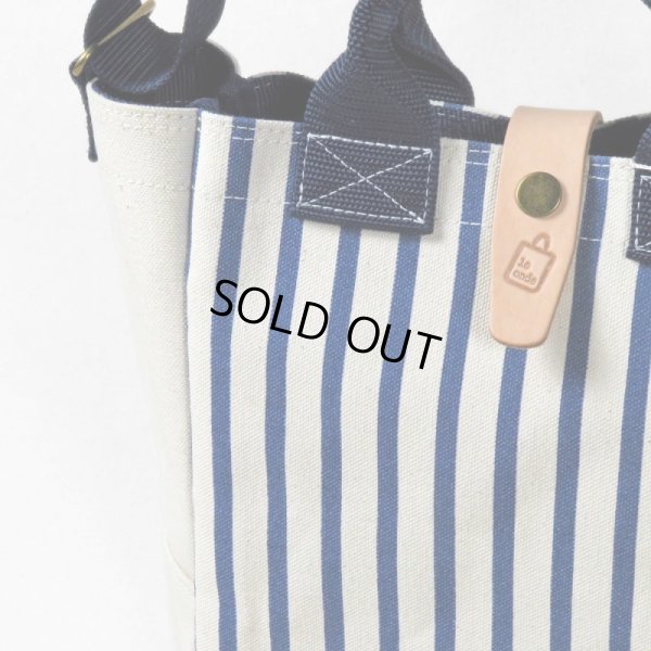 画像6: le onde / ル オンド 6号帆布×ストライププリント 2wayショルダーS (6)