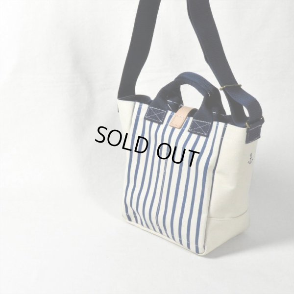 画像5: le onde / ル オンド 6号帆布×ストライププリント 2wayショルダーS (5)