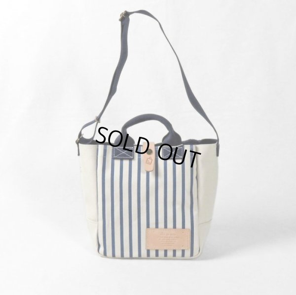 画像3: le onde / ル オンド 6号帆布×ストライププリント 2wayショルダーS (3)