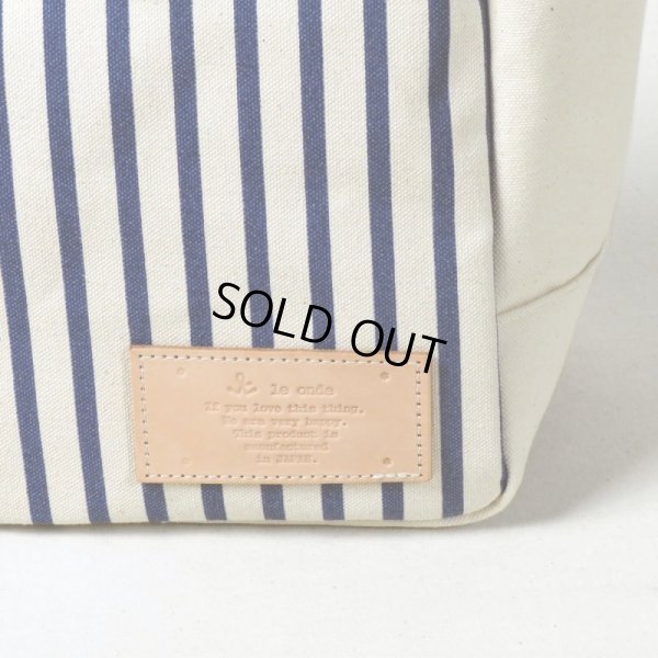 画像11: le onde / ル オンド 6号帆布×ストライププリント 2wayショルダーS (11)