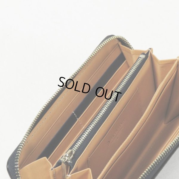 画像6: BAGGYPORT / バギーポート コーアイ 藍染レザーエンボスラウンドジップロングウォレット (6)