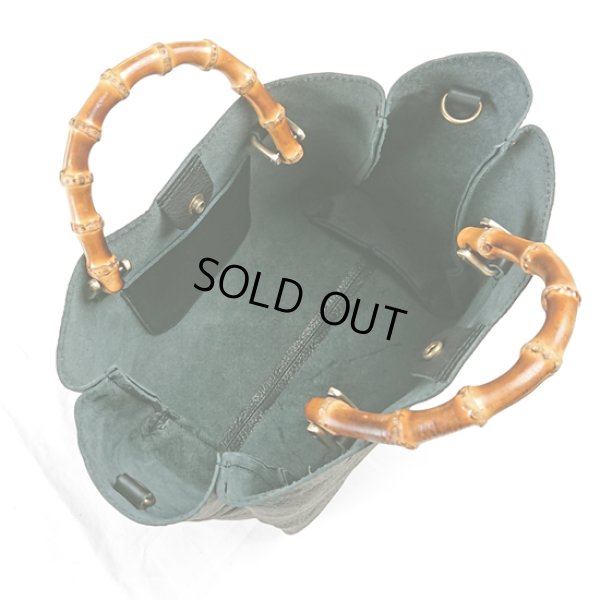 画像5: TIDEWAY / タイドウェイ SHRINK BANBOO HANDLE TOTE (5)