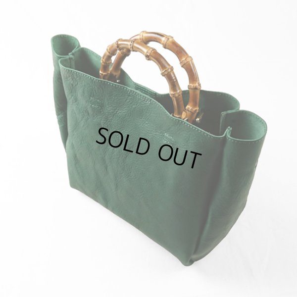 画像8: TIDEWAY / タイドウェイ SHRINK BANBOO HANDLE TOTE (8)