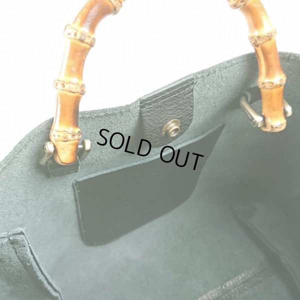 画像6: TIDEWAY / タイドウェイ SHRINK BANBOO HANDLE TOTE (6)