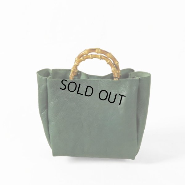 画像2: TIDEWAY / タイドウェイ SHRINK BANBOO HANDLE TOTE (2)