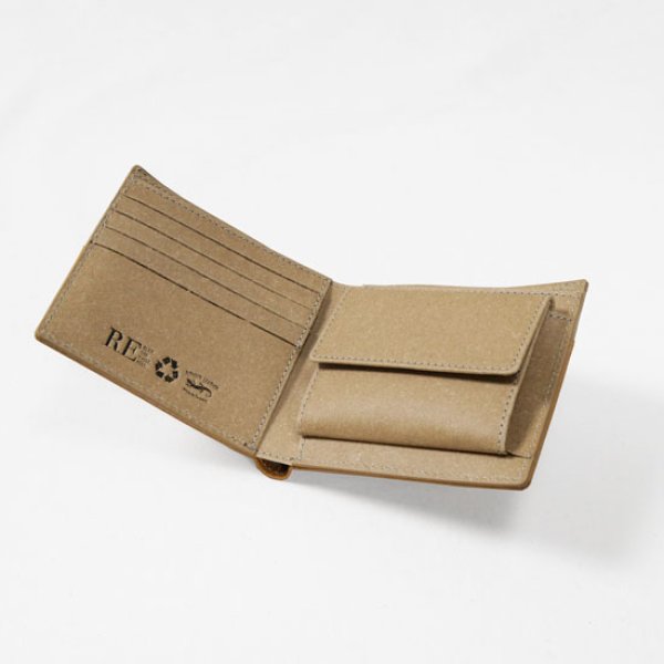 画像5: BAGGYPORT / バギーポート リサイクルレザー 二つ折り財布 (5)