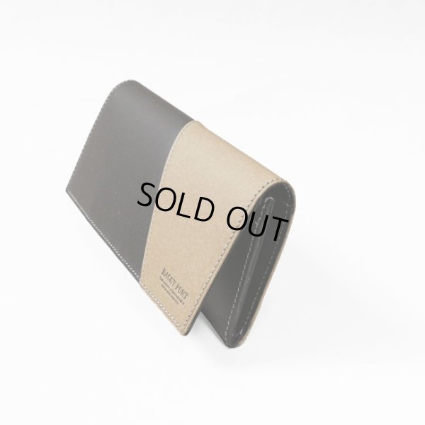 画像2: BAGGYPORT / バギーポート リサイクルレザー かぶせ長財布 (2)