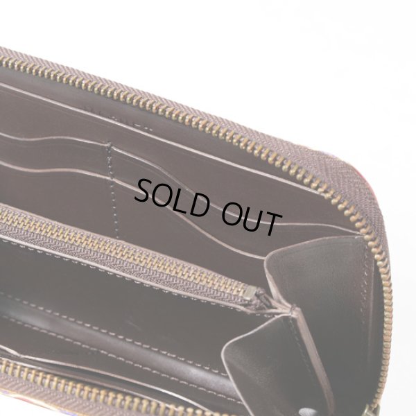 画像7: MAGNET / マグネット スキモレザー パッチワークラウンドファスナーロングウォレット PIG (7)