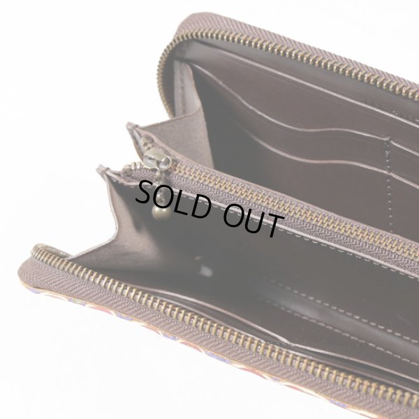 画像6: MAGNET / マグネット スキモレザー パッチワークラウンドファスナーロングウォレット PIG (6)