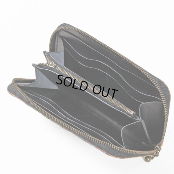 画像12: MAGNET / マグネット スキモレザー パッチワークラウンドファスナーロングウォレット PIG (12)