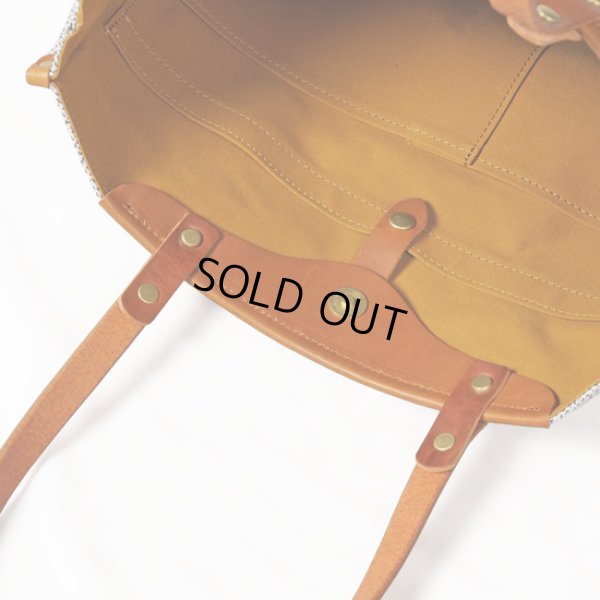 画像11: SEAGULLSHIP / シーガルシップ レーヨンヘリンボーン A4トート (11)