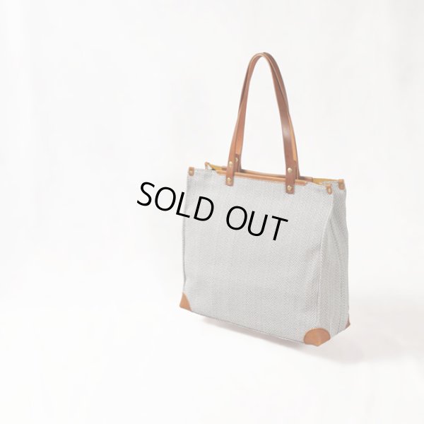 画像4: SEAGULLSHIP / シーガルシップ レーヨンヘリンボーン A4トート (4)