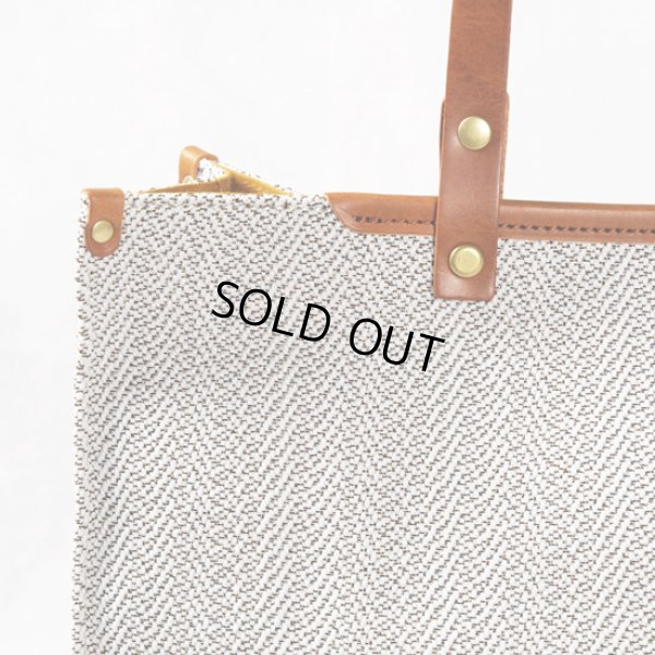 画像5: SEAGULLSHIP / シーガルシップ レーヨンヘリンボーン A4トート (5)