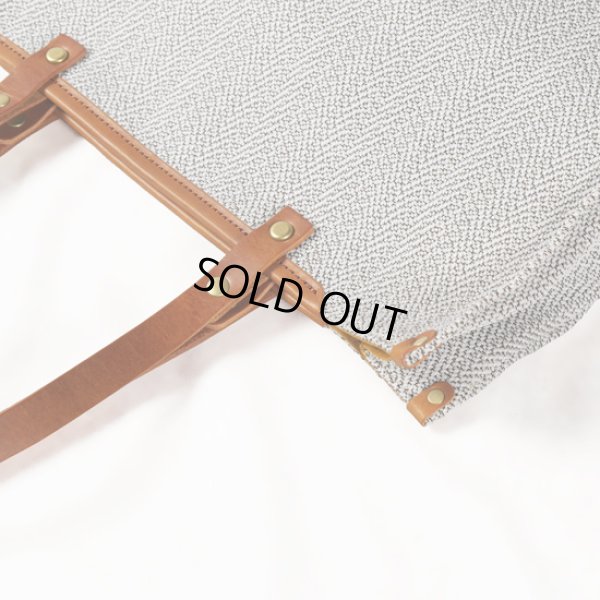 画像9: SEAGULLSHIP / シーガルシップ レーヨンヘリンボーン A4トート (9)