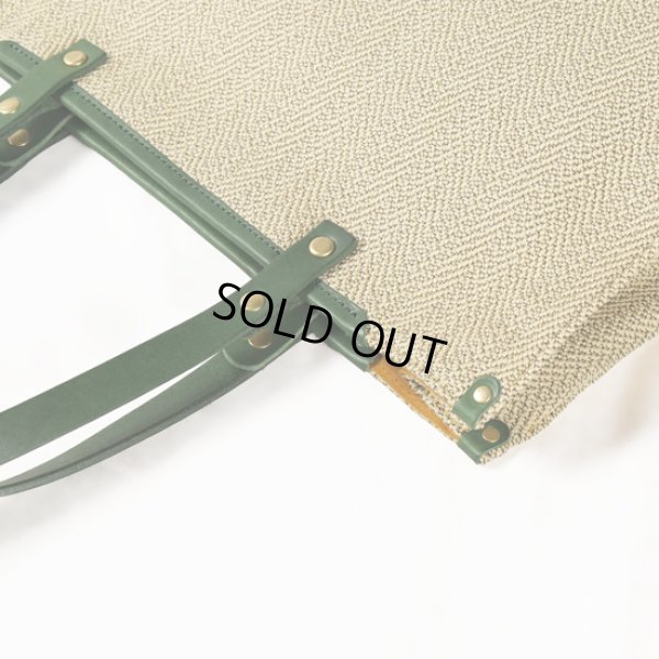 画像14: SEAGULLSHIP / シーガルシップ レーヨンヘリンボーン A4トート (14)