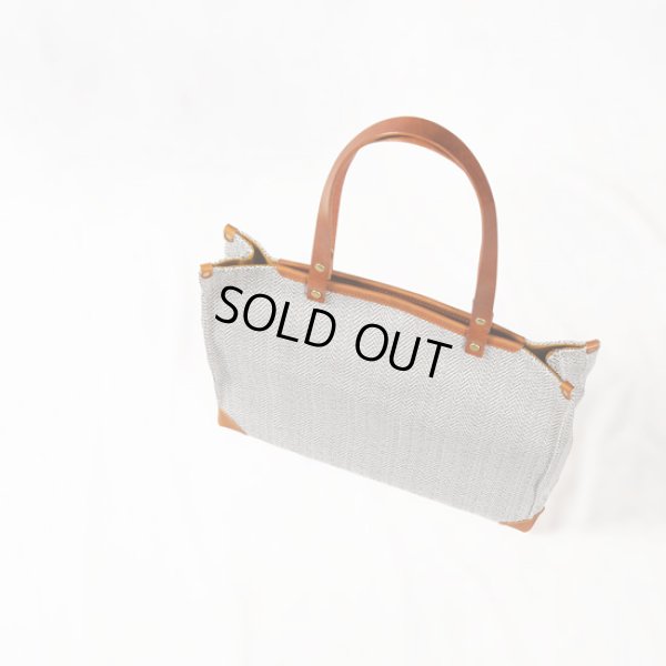 画像7: SEAGULLSHIP / シーガルシップ レーヨンヘリンボーン A4トート (7)