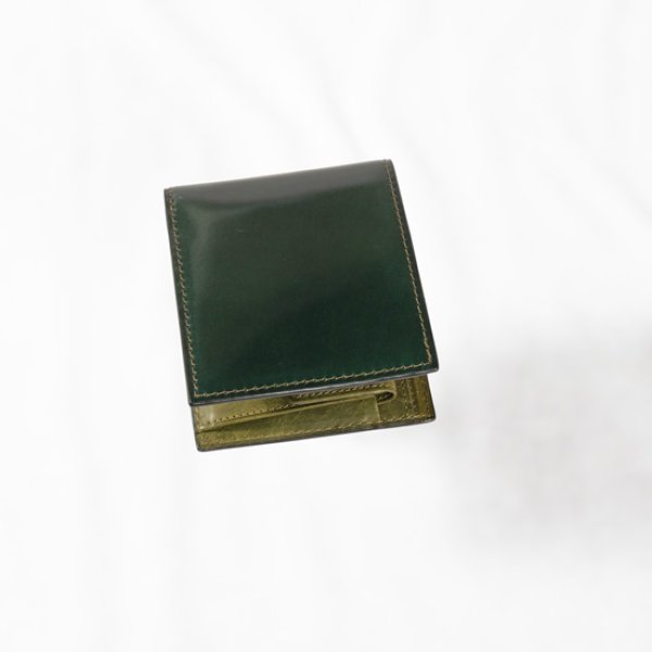 画像2: BAGGYPORT / バギーポート SHELL CORDOVAN 2つ折り財布 (2)