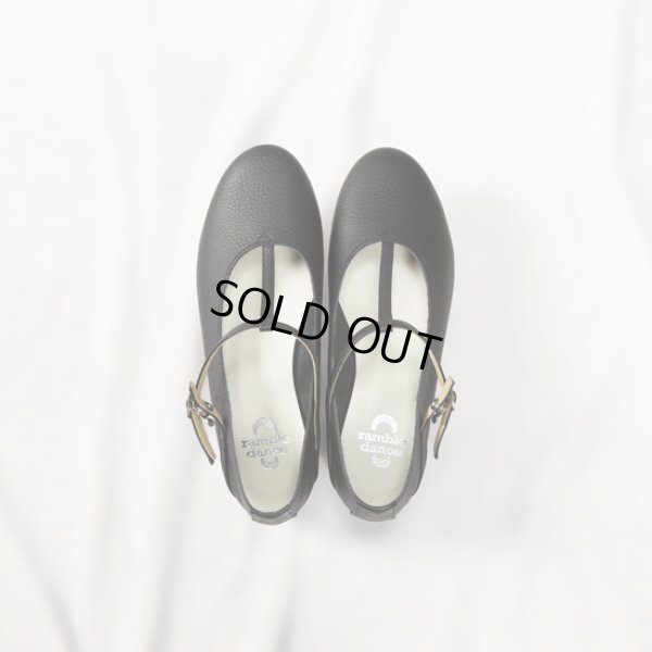 画像7: ramble / ランブルダンス シュリンクレザーTストラップシューズ (7)