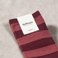 画像4: Hoffmann / ホフマン ウール＆コットン ５本指太ボーダーソックス (4)