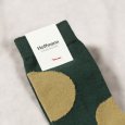 画像3: Hoffmann / ホフマン ウール＆コットン アシンメトリードットソックス (3)