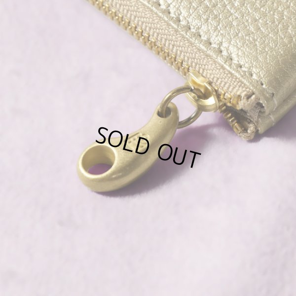 画像6: mononogu / もののぐ L字ジップロングウォレット 牛革メタリック (6)