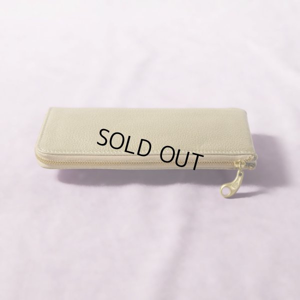 画像2: mononogu / もののぐ L字ジップロングウォレット 牛革メタリック (2)