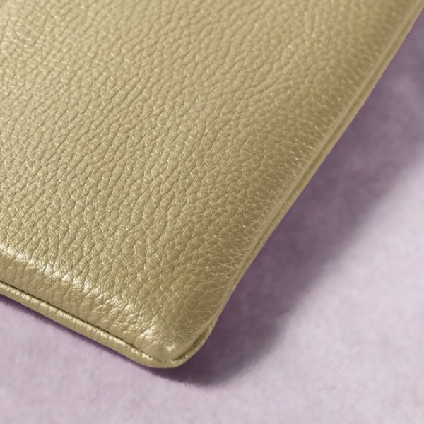 画像5: mononogu / もののぐ L字ジップロングウォレット 牛革メタリック (5)