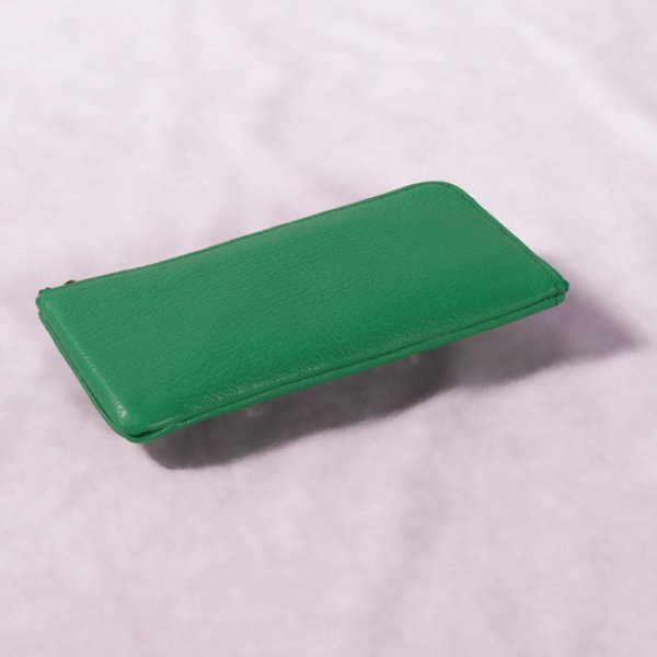 画像4: mononogu / もののぐ L字ジップロングウォレット ヤギ革 (4)