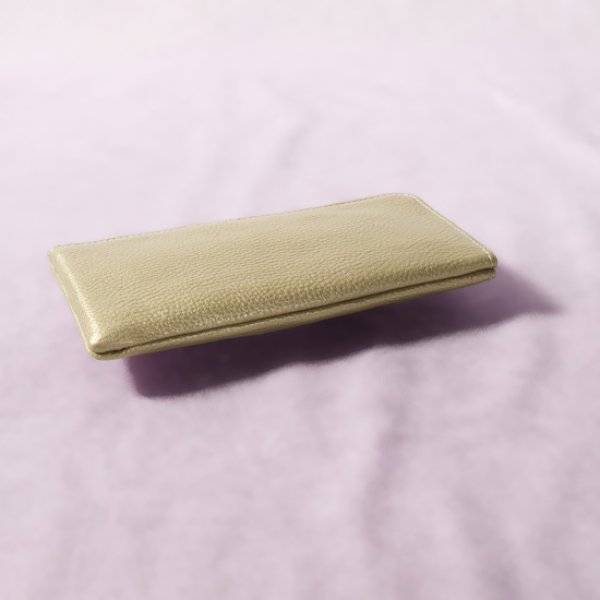 画像4: mononogu / もののぐ L字ジップロングウォレット 牛革メタリック (4)