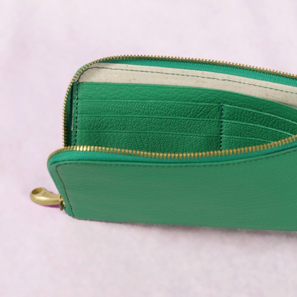 画像7: mononogu / もののぐ L字ジップロングウォレット ヤギ革 (7)