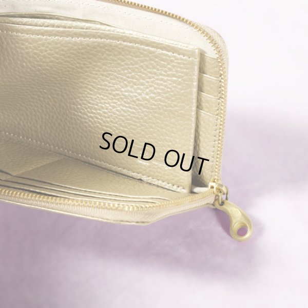 画像9: mononogu / もののぐ L字ジップロングウォレット 牛革メタリック (9)